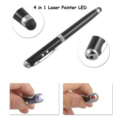 4 σε 1 στυλό Laser Pointer LED